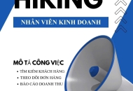 [TUYỂN DỤNG GẤP] NHÂN VIÊN KINH DOANH