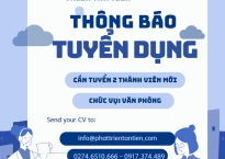 THÔNG BÁO TUYỂN DỤNG