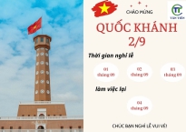 THÔNG BÁO LỊCH NGHỈ LỄ QUỐC KHÁNH 02/09/2024
