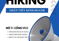 [TUYỂN DỤNG GẤP] NHÂN VIÊN KINH DOANH