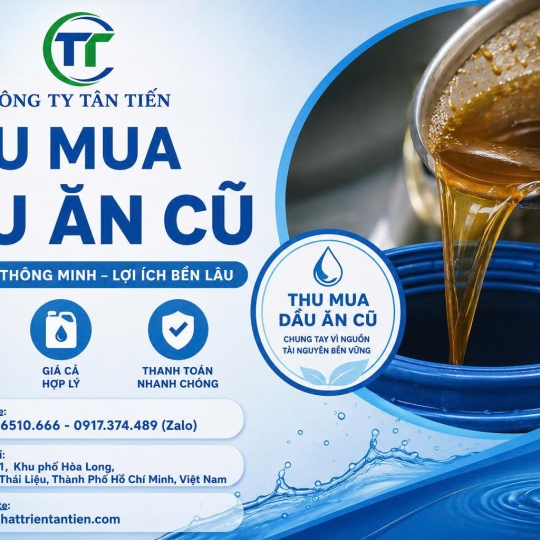Thu mua dầu ăn cũ giá cao tại TPHCM